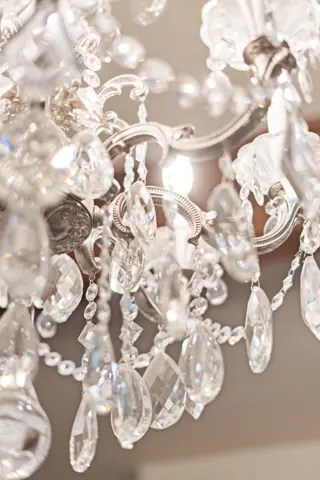 Elegant chandelier detail