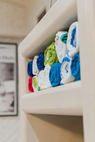 Fresh towels ready for every guest