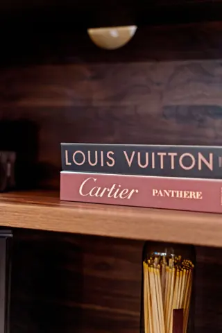 Designer coffee table book accents