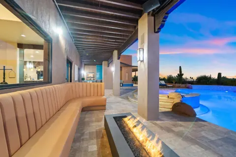 Cozy outdoor seating for relaxing evenings
