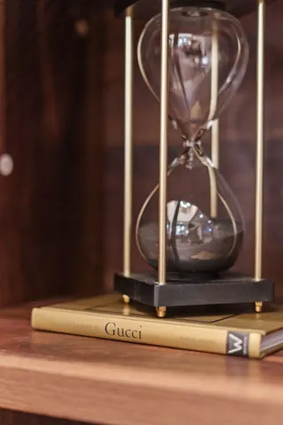Classic hourglass decor accent