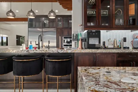 Stylish kitchen bar with room to gather