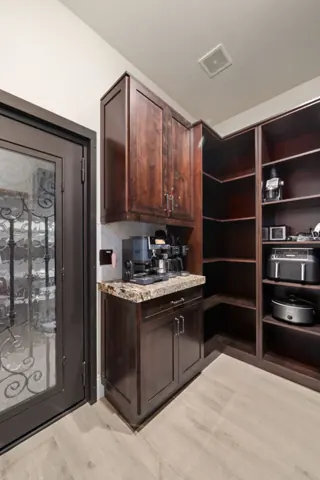 Built-in coffee and appliance station