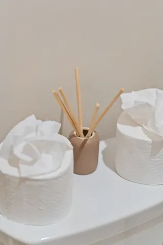 Simple spa-inspired vanity styling