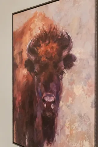 Warm artwork detail throughout the home