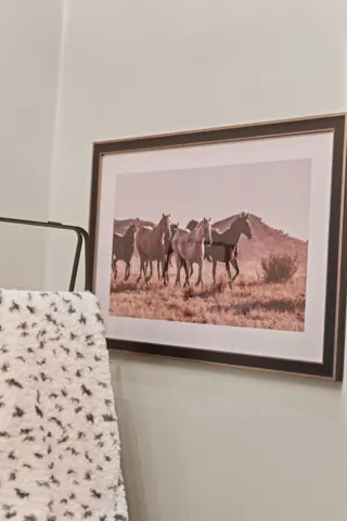Western-inspired artwork detail